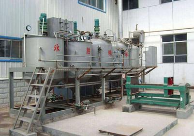 Decoloration of vegetable oil refining plant